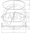 A.B.S. 37173 - Bremsbelagsatz, Scheibenbremse