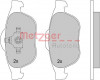 METZGER 1170161 - Bremsbelagsatz, Scheibenbremse