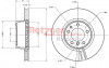 METZGER 6110383 - Bremsscheibe