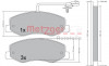 METZGER 1170595 - Bremsbelagsatz, Scheibenbremse