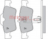 METZGER 1170049 - Bremsbelagsatz, Scheibenbremse