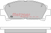 METZGER 1170398 - Bremsbelagsatz, Scheibenbremse