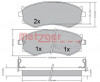 METZGER 1170603 - Bremsbelagsatz, Scheibenbremse