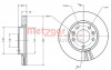 METZGER 6110466 - Bremsscheibe