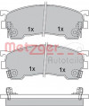 METZGER 1170183 - Bremsbelagsatz, Scheibenbremse