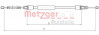 METZGER 10.4712 - Seilzug, Feststellbremse