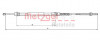 METZGER 10.6216 - Seilzug, Feststellbremse