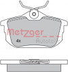 METZGER 1170021 - Bremsbelagsatz, Scheibenbremse