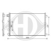 DIEDERICHS DCC1115 - Kondensator, Klimaanlage