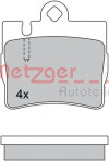 METZGER 1170460 - Bremsbelagsatz, Scheibenbremse