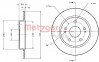 METZGER 6110234 - Bremsscheibe
