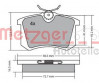 METZGER 1170207 - Bremsbelagsatz, Scheibenbremse