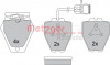 METZGER 1170280 - Bremsbelagsatz, Scheibenbremse