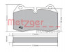 METZGER 1170577 - Bremsbelagsatz, Scheibenbremse