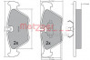 METZGER 1170489 - Bremsbelagsatz, Scheibenbremse