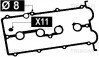 TRISCAN 515-4056 - Dichtungssatz, Zylinderkopfhaube