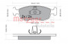 METZGER 1170308 - Bremsbelagsatz, Scheibenbremse
