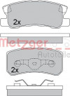 METZGER 1170323 - Bremsbelagsatz, Scheibenbremse