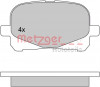 METZGER 1170495 - Bremsbelagsatz, Scheibenbremse