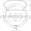 A.B.S. 37503 - Bremsbelagsatz, Scheibenbremse