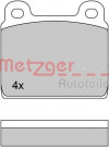 METZGER 1170222 - Bremsbelagsatz, Scheibenbremse