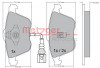 METZGER 1170263 - Bremsbelagsatz, Scheibenbremse