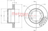 METZGER 6110591 - Bremsscheibe