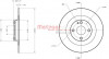 METZGER 6110833 - Bremsscheibe