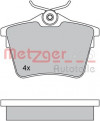 METZGER 1170269 - Bremsbelagsatz, Scheibenbremse