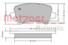 METZGER 1170056 - Bremsbelagsatz, Scheibenbremse