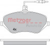 METZGER 1170346 - Bremsbelagsatz, Scheibenbremse