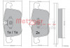 METZGER 1170481 - Bremsbelagsatz, Scheibenbremse