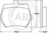 A.B.S. 36011 - Bremsbelagsatz, Scheibenbremse