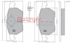 METZGER 1170020 - Bremsbelagsatz, Scheibenbremse