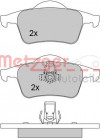 METZGER 1170011 - Bremsbelagsatz, Scheibenbremse
