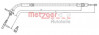 METZGER 10.9333 - Seilzug, Feststellbremse