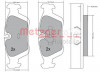 METZGER 1170043 - Bremsbelagsatz, Scheibenbremse