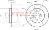 METZGER 6110495 - Bremsscheibe
