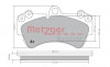METZGER 1170242 - Bremsbelagsatz, Scheibenbremse