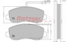 METZGER 1170148 - Bremsbelagsatz, Scheibenbremse