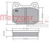 METZGER 1170425 - Bremsbelagsatz, Scheibenbremse
