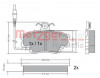 METZGER 1170009 - Bremsbelagsatz, Scheibenbremse