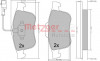 METZGER 1170636 - Bremsbelagsatz, Scheibenbremse