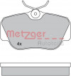 METZGER 1170266 - Bremsbelagsatz, Scheibenbremse