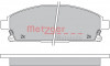 METZGER 1170159 - Bremsbelagsatz, Scheibenbremse