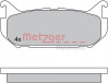 METZGER 1170549 - Bremsbelagsatz, Scheibenbremse