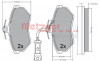METZGER 1170623 - Bremsbelagsatz, Scheibenbremse