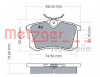 METZGER 1170022 - Bremsbelagsatz, Scheibenbremse