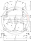 A.B.S. 37399 - Bremsbelagsatz, Scheibenbremse