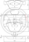 A.B.S. 37346 - Bremsbelagsatz, Scheibenbremse